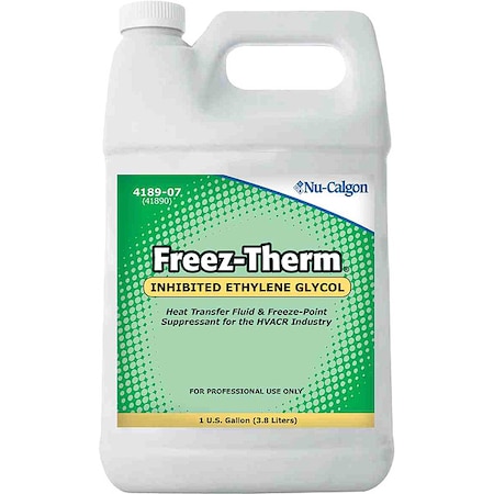 Nu-Calgon Freeze Protectant, Green, 1 gal, Bottle 4189-07