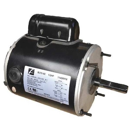 Dayton Agricultural Fan Motor, Split-Phase, 1/2 HP, 115/230V AC, 1,140 Nameplate RPM, 48 Frame B370-6E