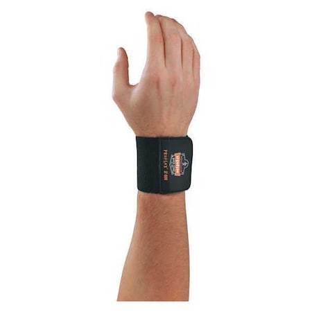 Proflex By Ergodyne Universal Wrist Wrap, Black, PK6 400