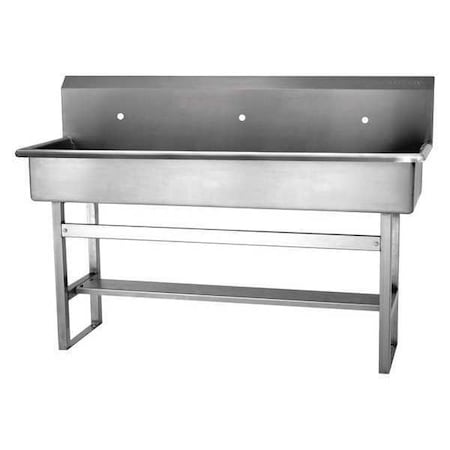 Sani-Lav Floor Mnt Wash Station, No Faucets 56F0