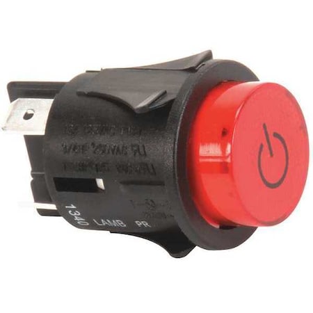 Cres Cor Red Push Button Power Switch 0808125