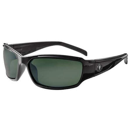 Ergodyne THOR, Safety Glasses, Uncoated, G-15 Lens, Black Frame, Full-Frame, Polarized THOR-PZ