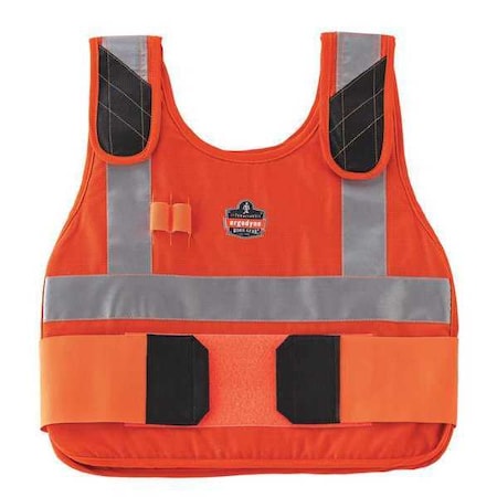 CHILL-ITS BY ERGODYNE Premium Cooling Vest Only, L/XL, Orange 6225HV