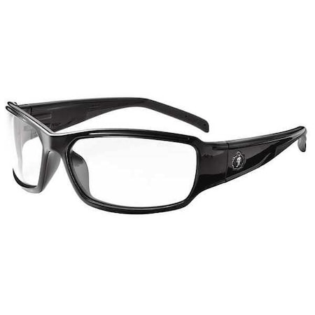 Ergodyne THOR, Safety Glasses, Uncoated, Indoor/Outdoor Lens, Black Frame, Full-Frame THOR