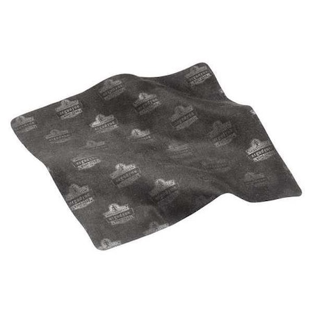 Ergodyne Microfiber Cleaning Cloth, Black, PK12 3216
