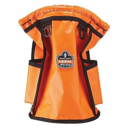 Ergodyne Topped Parts Pouch, Tarpaulin, Orange, Waterproof Tarpaulin 5538