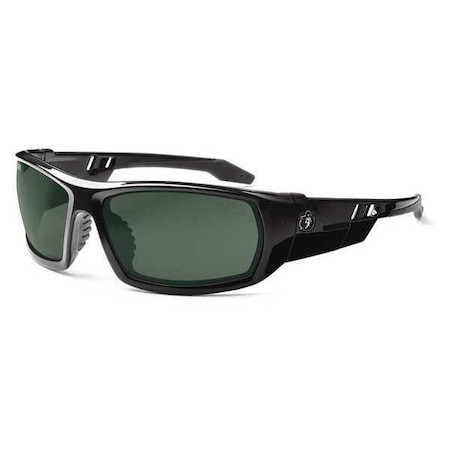 Ergodyne ODIN, Safety Glasses, Uncoated, G-15 Lens, Black Frame, Full-Frame, Polarized ODIN-PZ