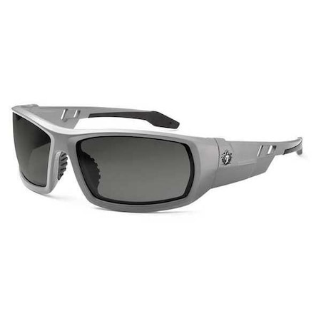 Ergodyne ODIN, Safety Glasses, Uncoated, Smoke Lens, Gray Frame, Full-Frame, Polarized ODIN-PZ