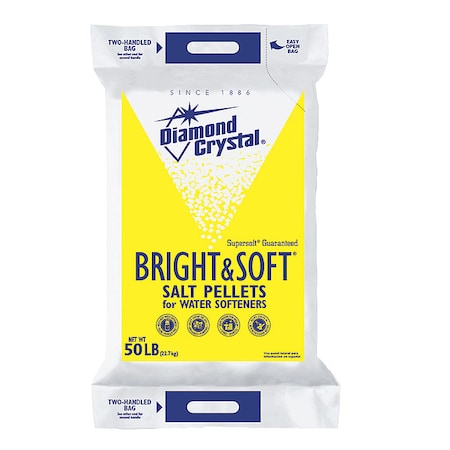 Diamond Crystal Water Softener, Sodium Chloride, 50lb. 6141550