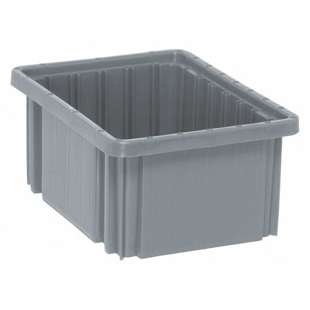 Quantum Storage Systems Divider Box, Gray, Polypropylene, 0.15 cu ft Volume Capacity DG91050GY