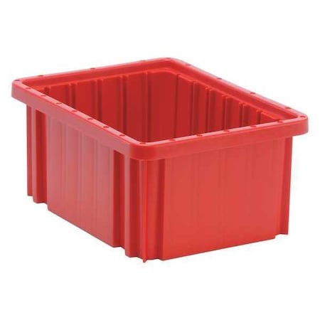 Quantum Storage Systems Red Dividable Grid Container, 10-7/8"L x 8-1/4"W x 5"H DG91050RD