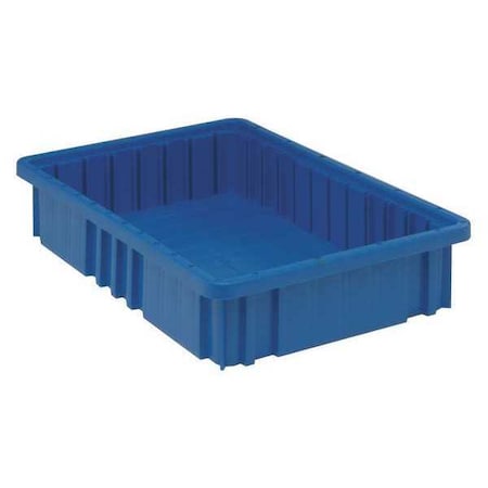 Quantum Storage Systems Divider Box, Not Specified, Blue, 3-1/2 in H, 10-7/8 in W, 16-1/2 in L DG92035BL