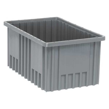 Quantum Storage Systems Divider Box, Not Specified, Gray, 8 in H, 10-7/8 in W, 16-1/2 in L DG92080GY