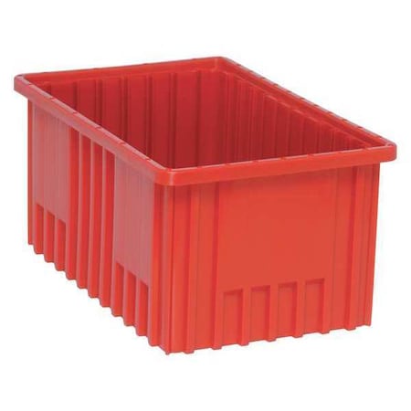 Quantum Storage Systems Divider Box, Not Specified, Red, 8 in H, 10-7/8 in W, 16-1/2 in L DG92080RD