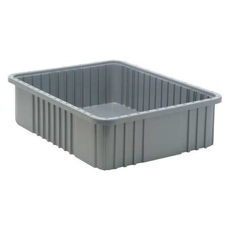 Quantum Storage Systems Divider Box, Not Specified, Gray, 6 in H, 17-1/2 in W, 22-1/2 in L DG93060GY
