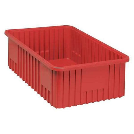 Quantum Storage Systems Divider Box, Not Specified, Red, 8 in H, 17-1/2 in W, 22-1/2 in L DG93080RD