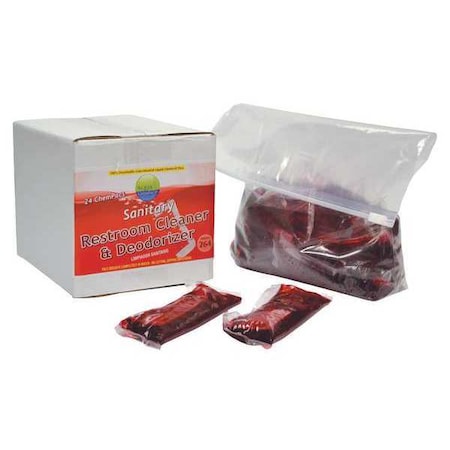 Aqua Chempacs Sanitary Cleaner, Pleasant, 24 PK 1060