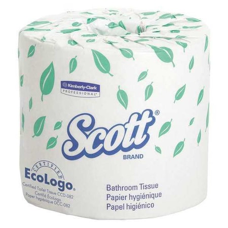 Scott Scott Bathroom Tissue, Standard, 1 Ply, 1210 Sheets, White, 80 PK 05102