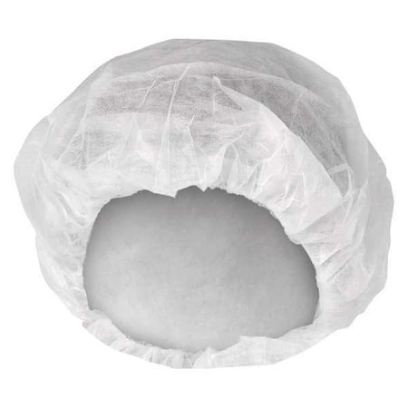 Kleenguard Bouffant Cap, Polypropylene, 21 in Dia., White, M, 1000 PK 36850