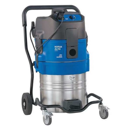 Nilfisk Attix 19 HEPA Vacuum, 19 gal., Wet/Dry, Hose Dia. 1-1/2", 140 cfm 900124