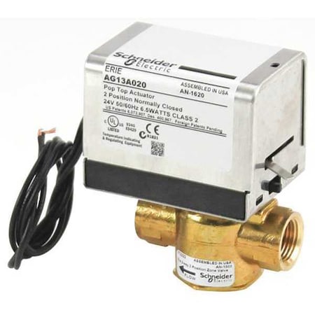 Erie Zone Valve, 1/2in, 2Way, N/C, 24V VT2222G13A020