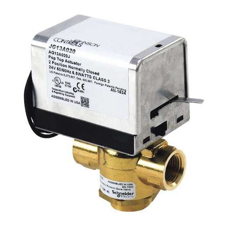 Erie Valve 3 Way, 24V, 1/2in NPT VT3223G13A020