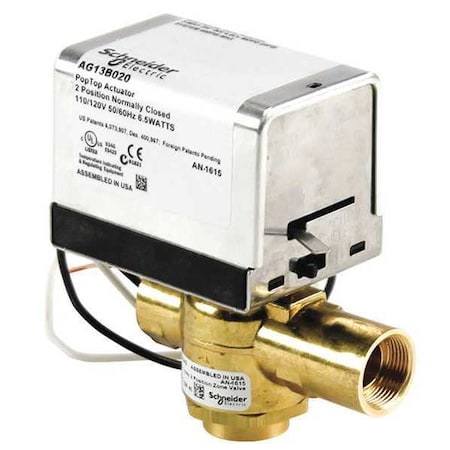 Erie Inverted Flare 3/4in, 3 Way, 120V, 4 CV VT3343G13B020