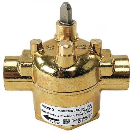 Erie Actuator, 1/2inSweat, Steam/Hi Temp, 2.5CV VS2212