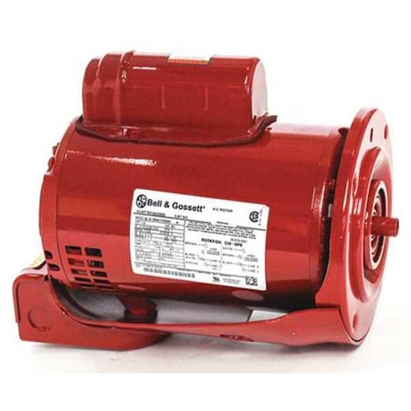 Bell & Gossett Motor, 1/2 HP, 1750 rpm, 1 Phase 169228