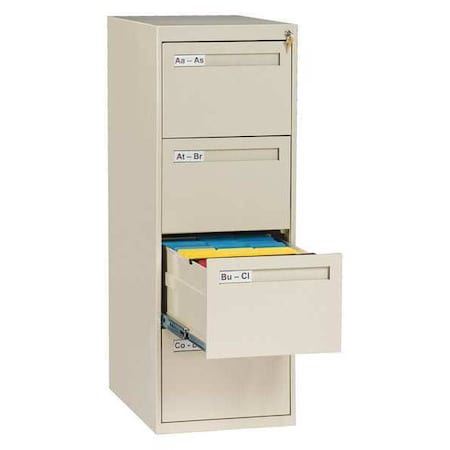 Tennsco 17-15/16" W 4 Drawer Putty, Legal V284C-MFPY
