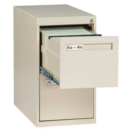 Tennsco 14-15/16" W 2 Drawer Putty, Letter V282-MFPY