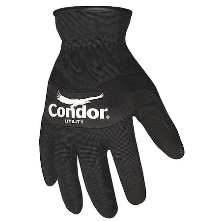 Condor Mechanics Gloves, Black, 2XL, PR 42LA09