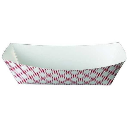 Empress Red Plaid Food Tray 6 oz., Pk1000 EFT40