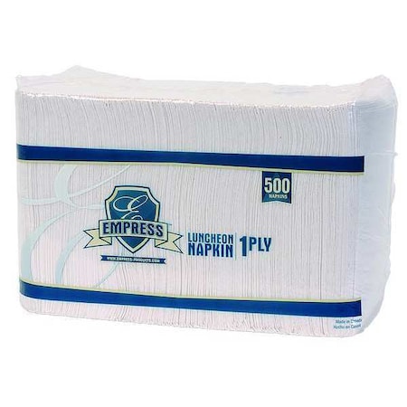 Empress Napkin1/4Fold, 11x12.75in, 1Ply, 500ct, PK12 LN125001