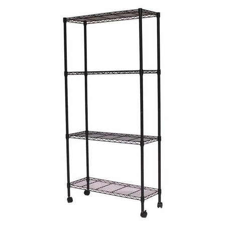 Sandusky Lee Mobile Wire Shelving, 36W x 14D x 54 in.H MWS361454