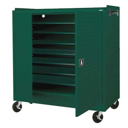 Sandusky Lee Mobile Laptop Security Cabinet, 48inW, Grn MLS5248-08