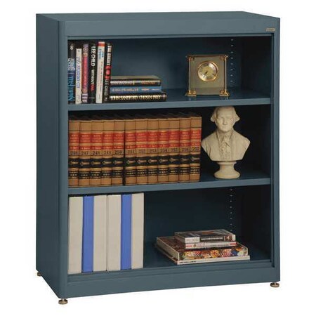 Sandusky Lee BA2R361842-02 Elite Series Radius Edge Welded Bookcase, 18" Length x 42" Height x 36" Width, Charcoal