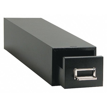 Sandusky Lee Single Drawer Card File, 3 x 5 in., Black 1335-4