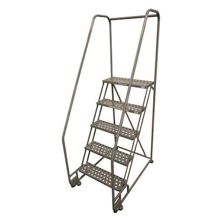 Cotterman 5 Steps, 50" H Steel Tilt and Roll Ladder 5TR18A6E10B8COC1P6
