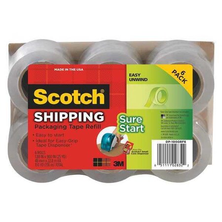 3M Scotch Shipping Packaging Tape DP-1000RF6
