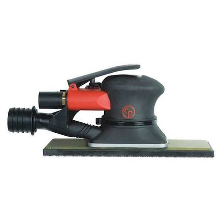 Chicago Pneumatic 2-3/4 x 7-3/4 Inch Rect Pad Air Jitterbug Sander, Central Vac, H&L, 8 Pad Holes, 0.28 HP / 210 W - 10000 RPM CP7264CVE