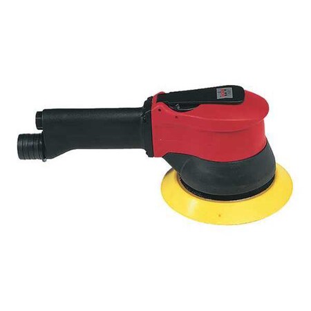 Chicago Pneumatic 6 Inch (150 mm) Air Hand Sander, Central Vacuum, H&L, 6 Pad Holes, 0.28 HP / 210 W - 9000 RPM CP9534