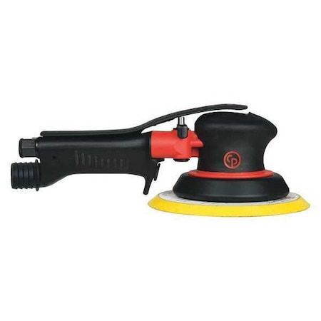 Chicago Pneumatic 6 Inch Air Random Orbital Sander, Central Vac, Hook & Loop, 6 Pad Holes, 0.28 HP / 210 W - 11000 RPM CP7215HCVE