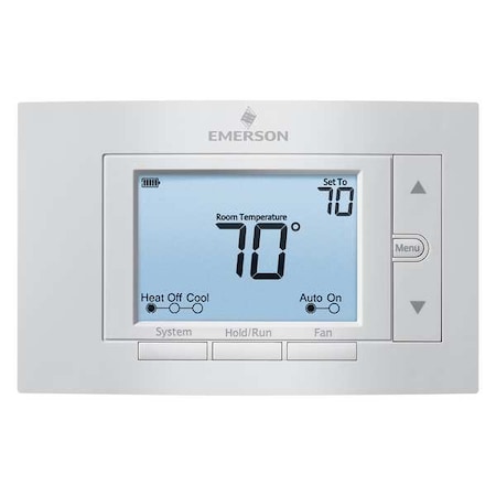 White-Rodgers 80 Series Thermostats, 4 H, 2 C, Hardwired/Battery, 24VAC 1F85U-42NP