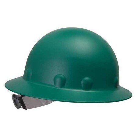 green fiberglass hard hat