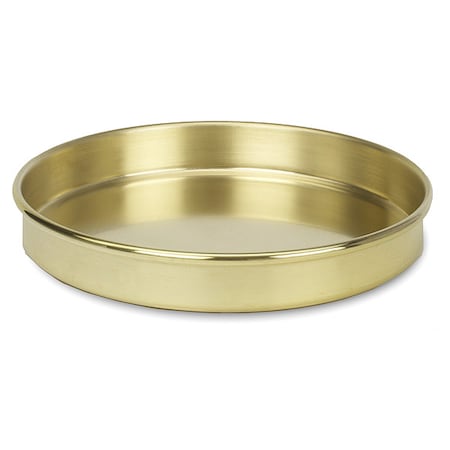 Advantech Manufacturing Pan, Brass, 8 In, Half Ht PB8H
