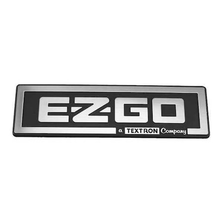 E-Z-Go Name Plate in Chrome 71037G01