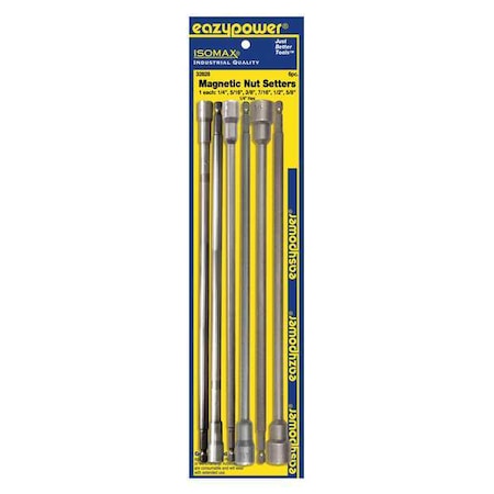 Zoro Select Nutsetter, 1/2" to 5/8" Hex, 12" L, PK7 32828-1