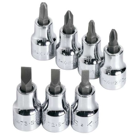 Sk Professional Tools 3/8" Drive Socket Set, SAE, Metric, 7 pcs 19737