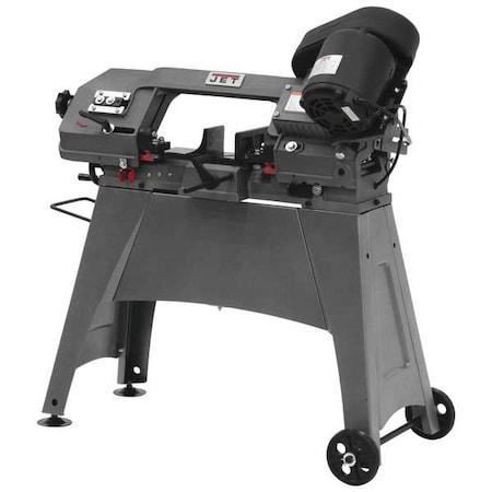 JET Band Saw, 5" x 5-3/4" or 2" x 6" Rectangle, 5" Round, 5 in Square, 115/230V AC V, 0.5 hp HP 414458